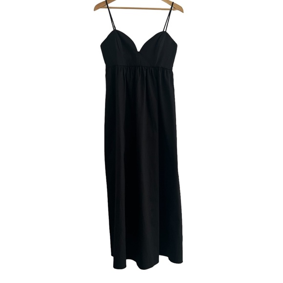 Zara Empire Waist Spaghetti Strap Midi Dress - Picture 1 of 8